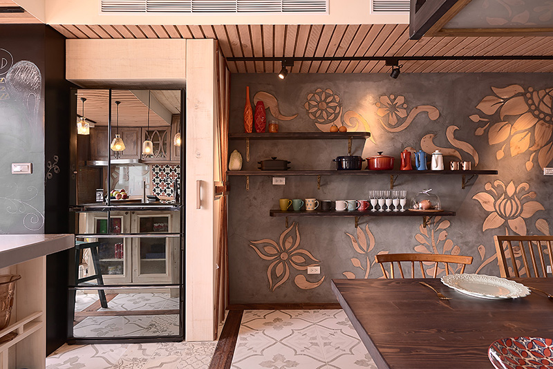 北歐風壁面設計01