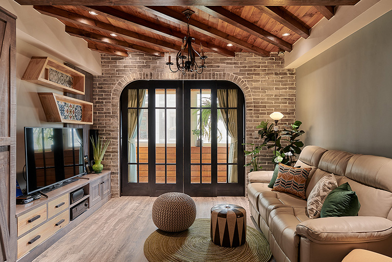 北歐風落地門片185