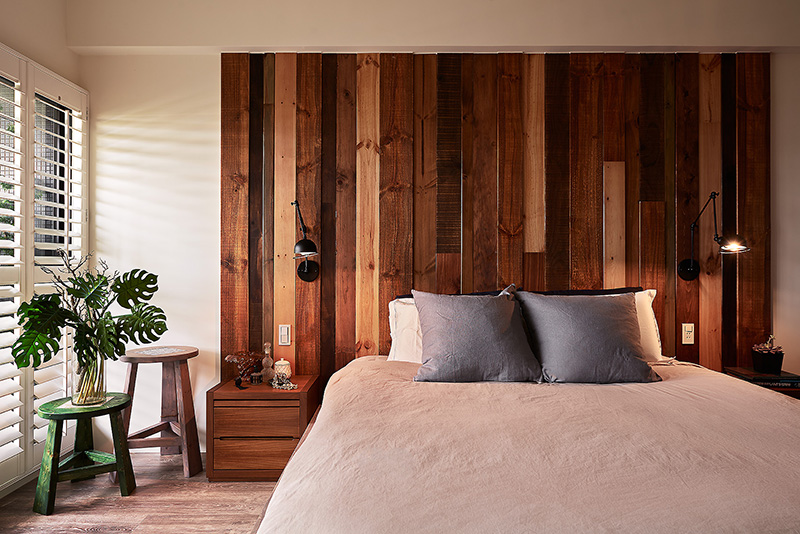 實木壁面造型02