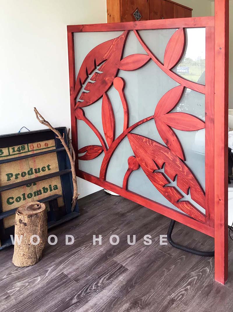 實木造型屏風89