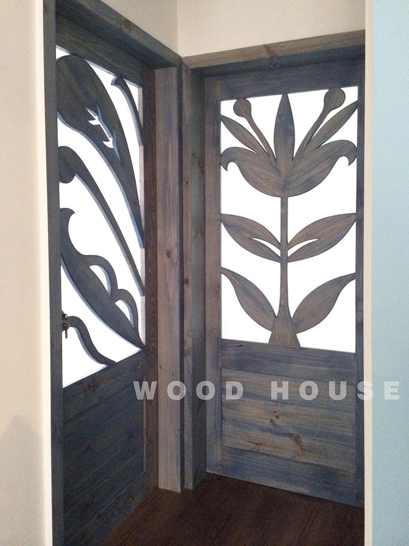 實木造型門144