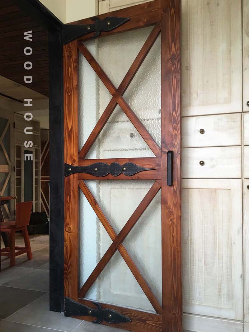 工業風實木門149