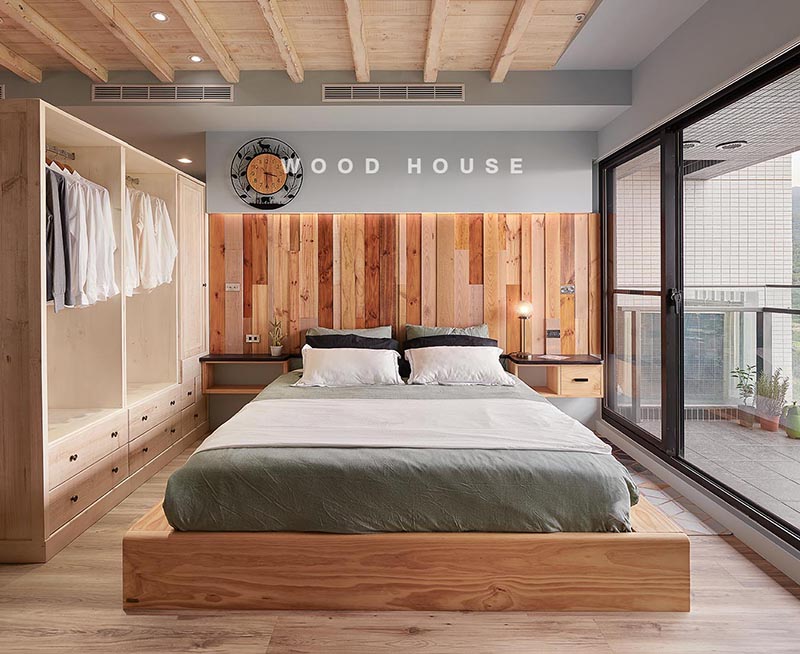 簡約原木風床架53