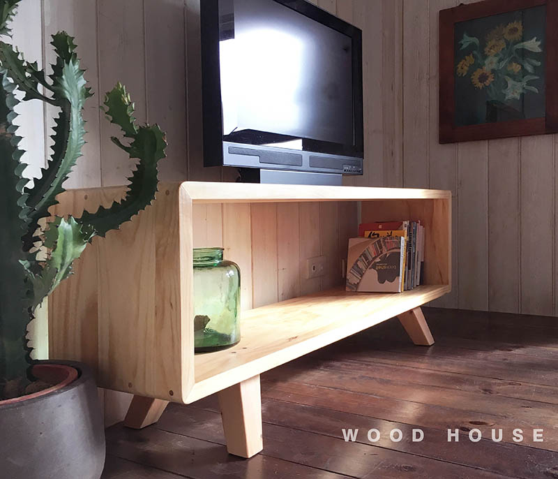 簡約實木電視櫃87