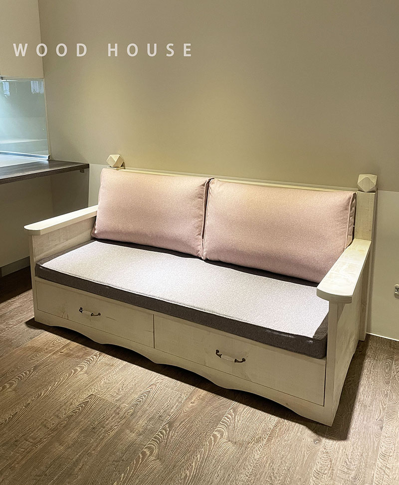 鄉村風ㄧ字型沙發26