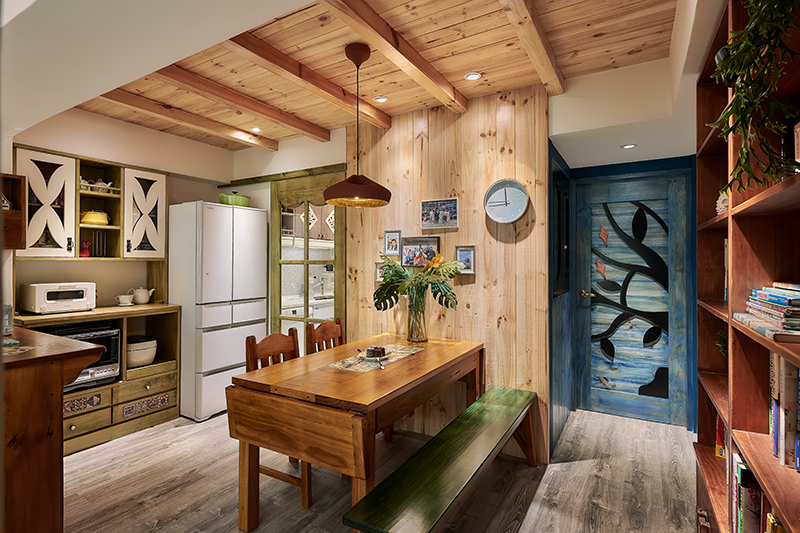 鄉村風牆面設計05