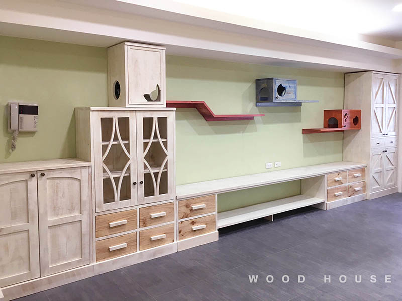 電視櫃加貓跳台89