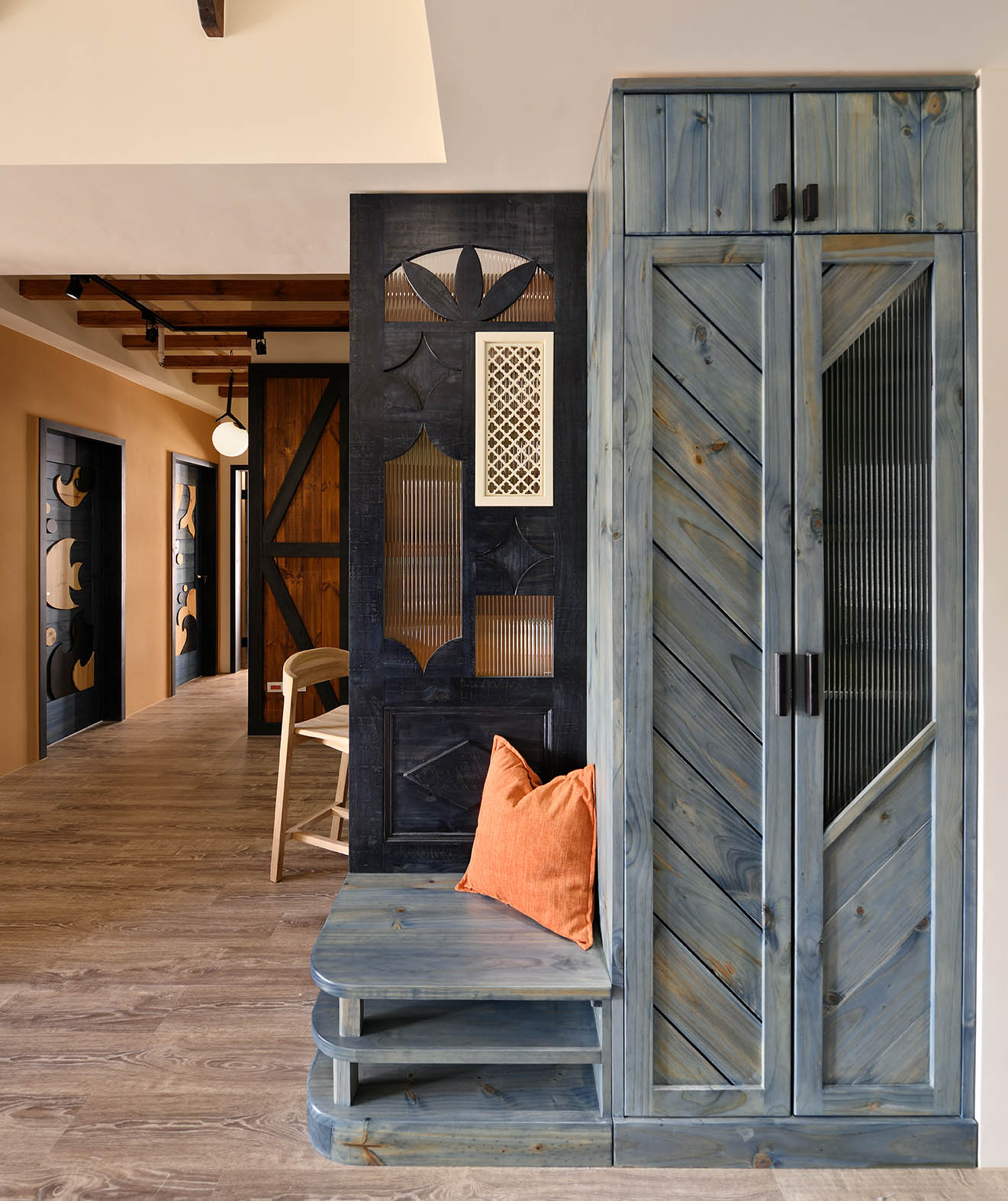 玄關屏風穿鞋椅117